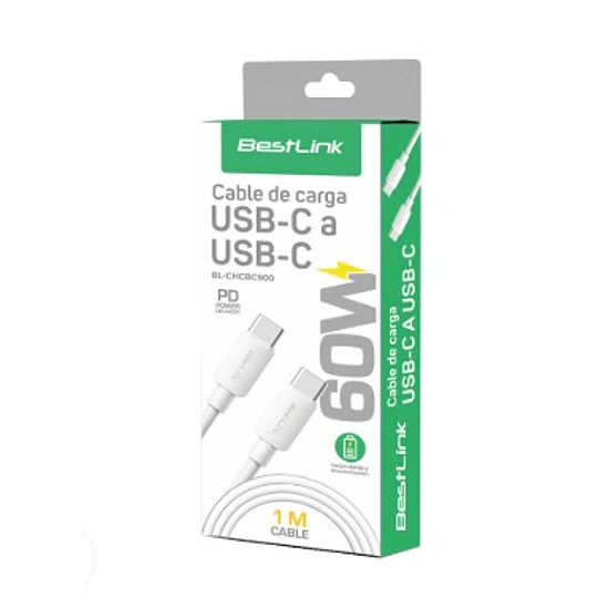 Cable de carga USB C a USB C 60W BL-CHCBC900 - BestLink