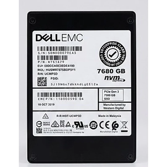 Dell EMC 7680 PCIe SSD - EMC P/N: 118000590-04