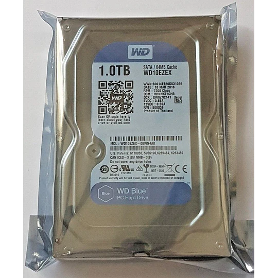 Western Digital - Disco Duro Interno 1TB, SATA 6Gbps - Modelo: WD10EZEX