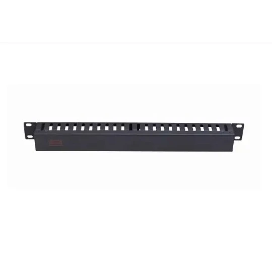 RAD-1M. 1U-45mm Ducto Metalico Ordenador Negro Profundidad-48mm - LinkMade