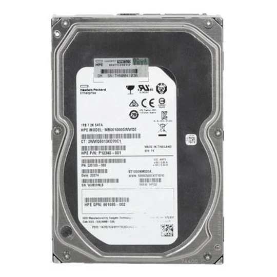 HPE 1TB SATA 7.2K LFF HDD 3,5" - P/N: P12340-001