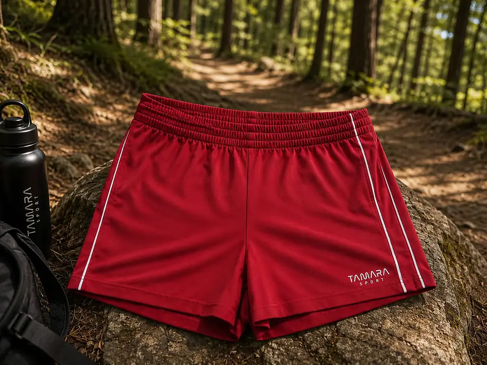 SHORT DEPORTIVO DAMA ROJO 1