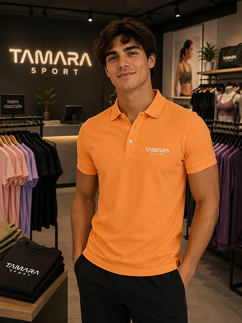 CAMISA POLO NARANJA