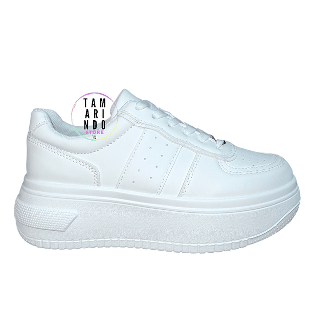 Zapatillas plataforma blanco 2330 1