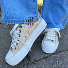 Zapatillas eco cuero dorado J21 2