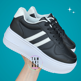 Zapatillas plataforma negro 506