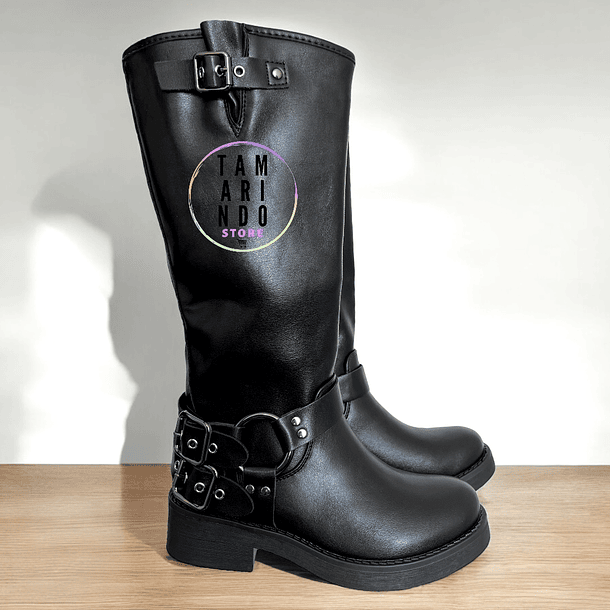 BOTAS LARGAS NEGRO Q17
