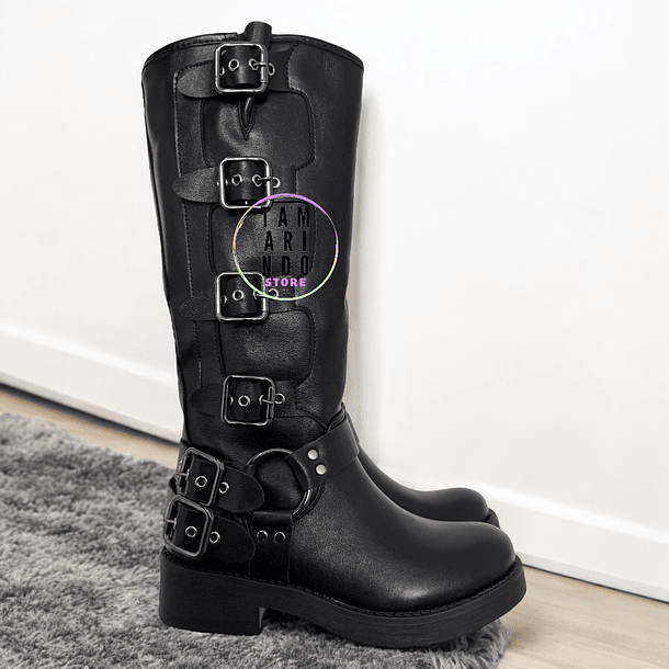 BOTAS LARGAS NEGRO Q12