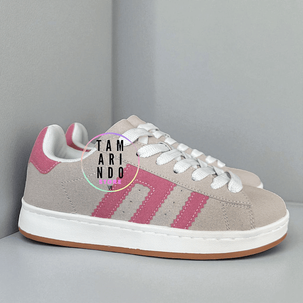 ZAPATILLAS 02 GRIS-ROSADO SIN CAJA