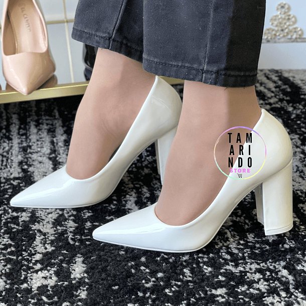 ZAPATO TACON BLANCO 591 2