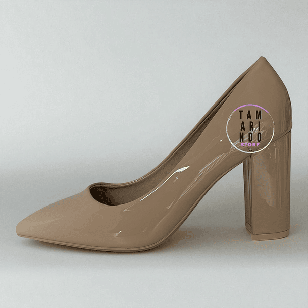 ZAPATO TACON BEIGE 591