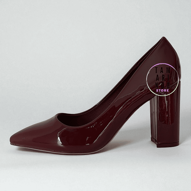 ZAPATO TACON BURDEOS 591