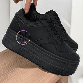Zapatillas plataforma negro 553