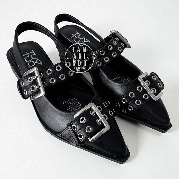 ZAPATO PUNTIAGUDO 5270 NEGRO OPACO 1