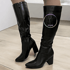 BOTAS LARGAS ECO CUERO NEGRO 009 1