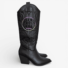 BOTAS TEXANAS NEGRO Q15