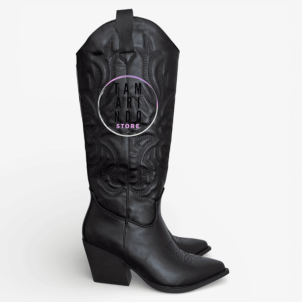 BOTAS TEXANAS NEGRO Q15