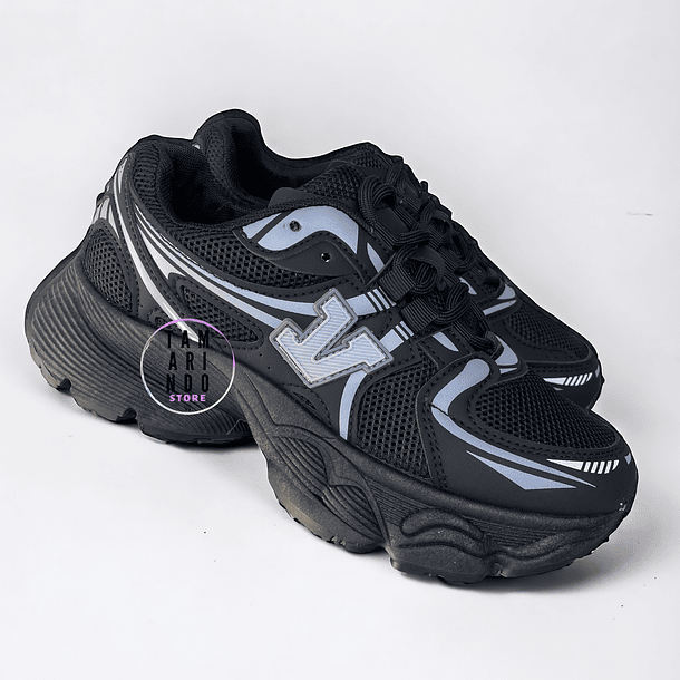 Zapatillas negro E52 - Z11