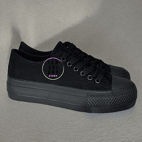 ZAPATILLAS NEGRO LONA J04
