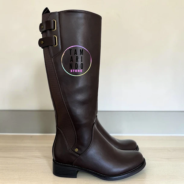BOTAS LARGAS MARRON G22 ELASTICADAS