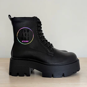 Botas negro eco cuero 2430