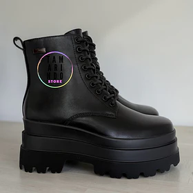 Botas negro eco cuero 2376