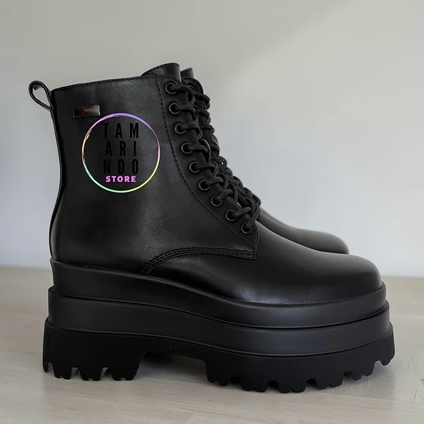 Botas negro eco cuero 2376