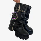 BOTAS ECO CUERO NEGRO 2660 BOTIN 2