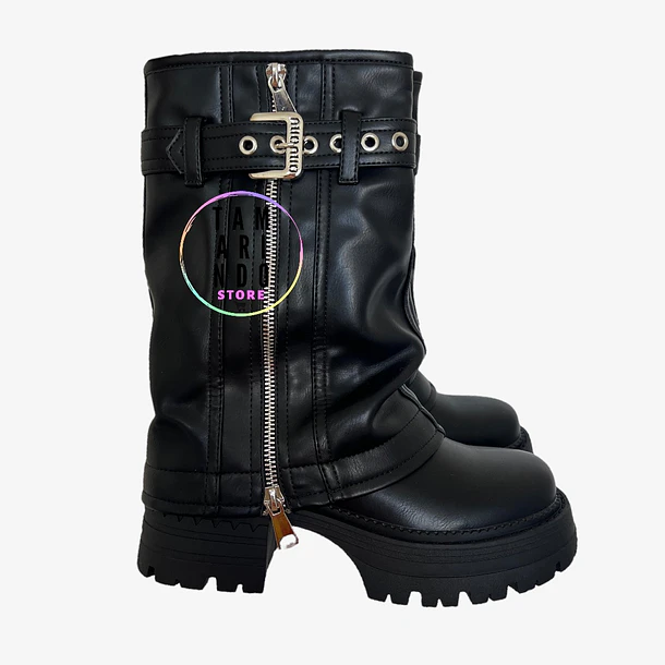 BOTAS ECO CUERO NEGRO 2660 BOTIN 1
