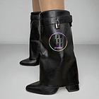 BOTAS MEDIA CAÑA ECO CUERO NEGRO 6502 2