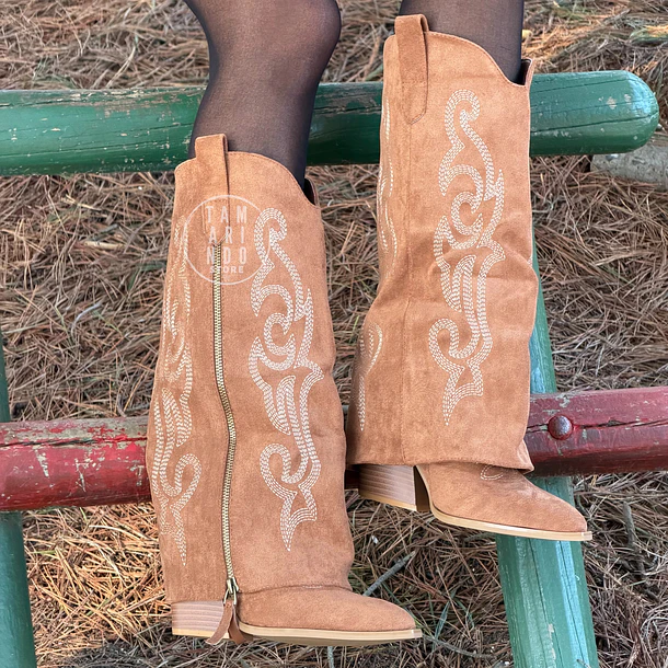 BOTAS TEXANAS CON CAPA G02 CAMEL