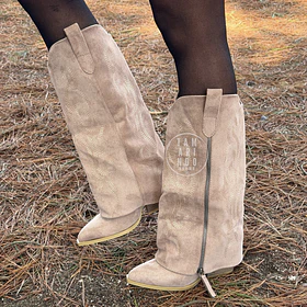 BOTAS TEXANAS CON CAPA G02 BEIGE