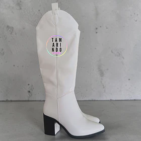 BOTAS TEXANAS LARGAS BLANCO G51
