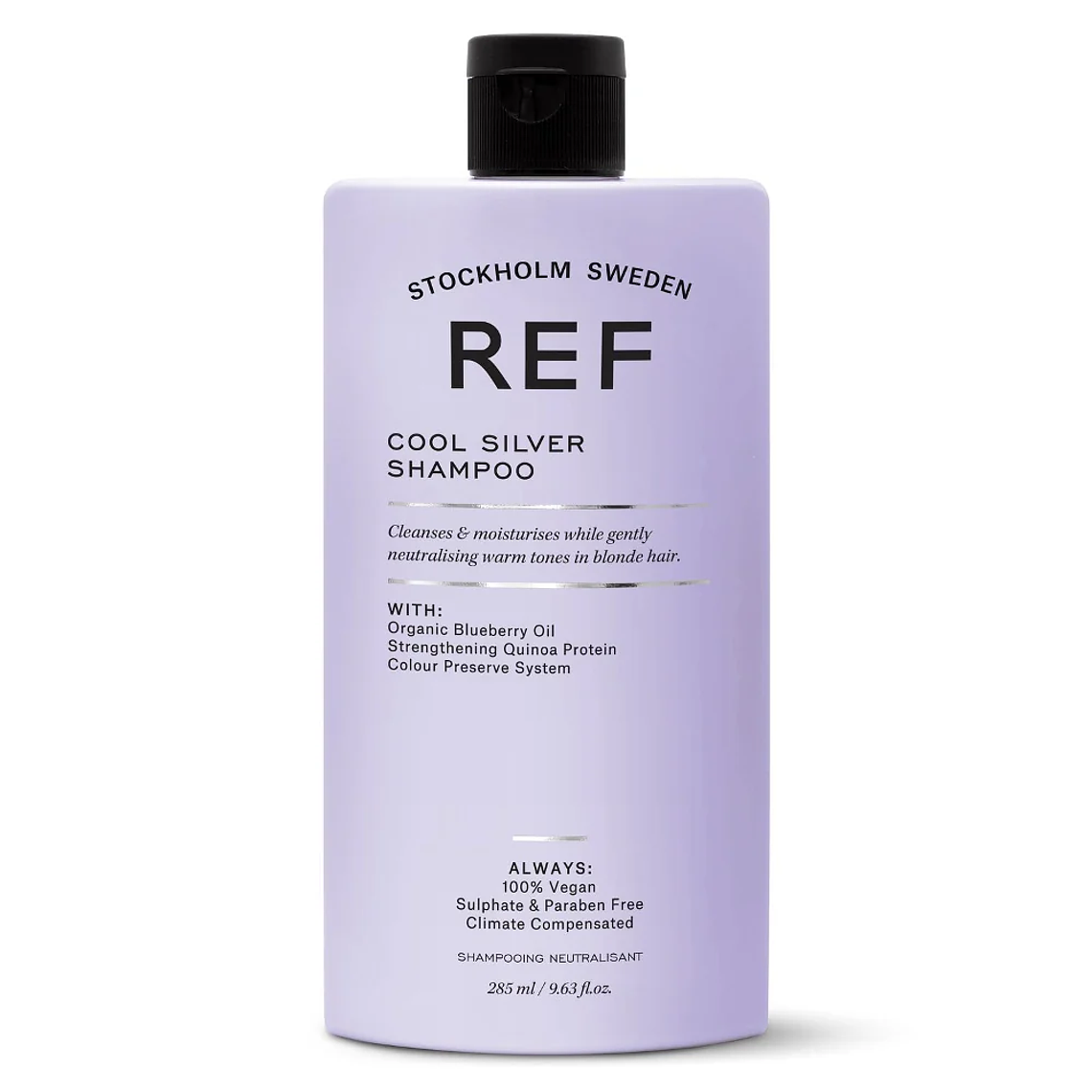 REF Cool Silver Shampoo 285 ml – Shampoo Matizante para Cabelos Loiros, Brancos e Grisalhos 1