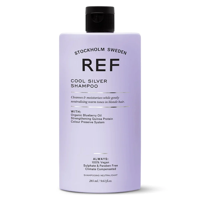 REF Cool Silver Shampoo 285 ml – Shampoo Matizante para Cabelos Loiros, Brancos e Grisalhos 1