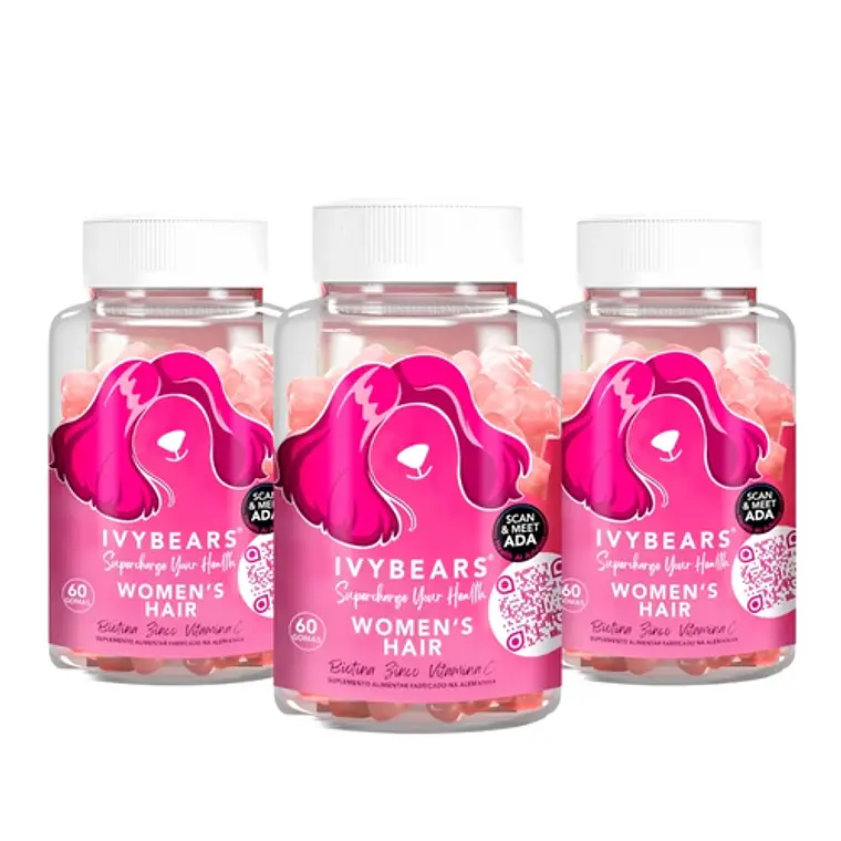 Ivy Bears Gomas de Colagénio e Ácido Hialurónico – Suplemento para Cabelo, Pele e Unhas 1