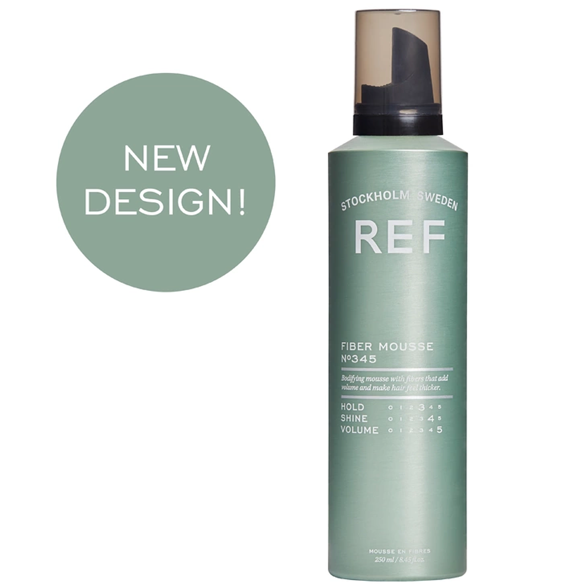 REF Fiber Mousse Nº345 250ml – Volume e Fixação com Efeito Natural 1
