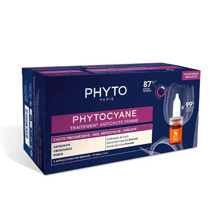Phyto Paris Phytocyane Ampolas Anti-Queda 12x5ml – Crescimento e Densidade Capilar 1