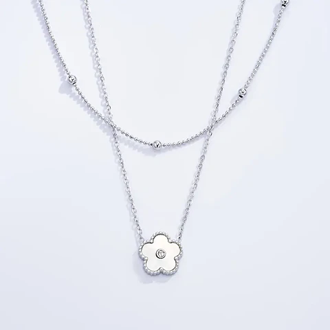 Colar LUMIÈRE em Aço Inox - Prata