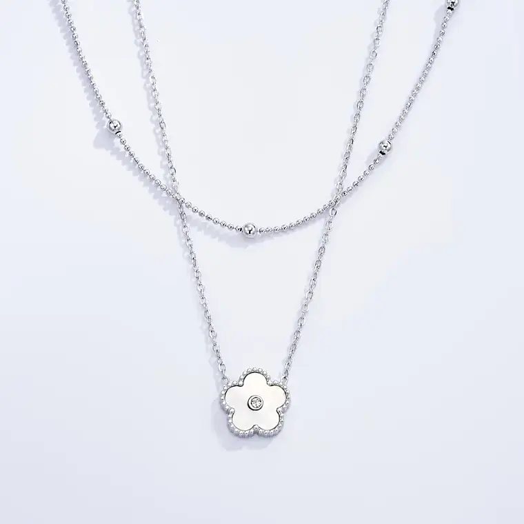 Colar LUMIÈRE em Aço Inox - Prata 1