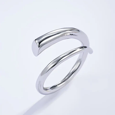 Anel ÉLAN Prata - Aço Inox