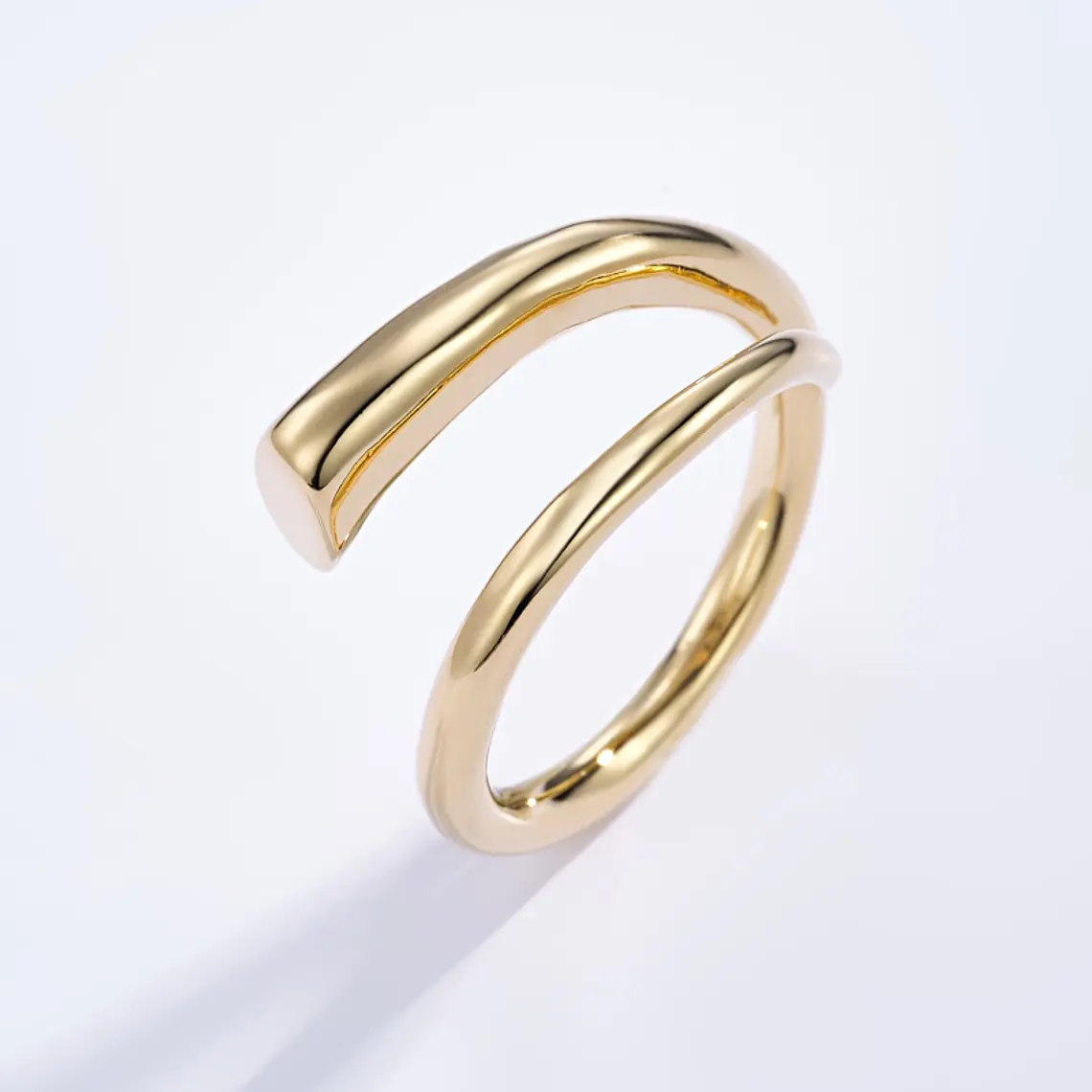 Anel ÉLAN Dourado - Aço Inox 1