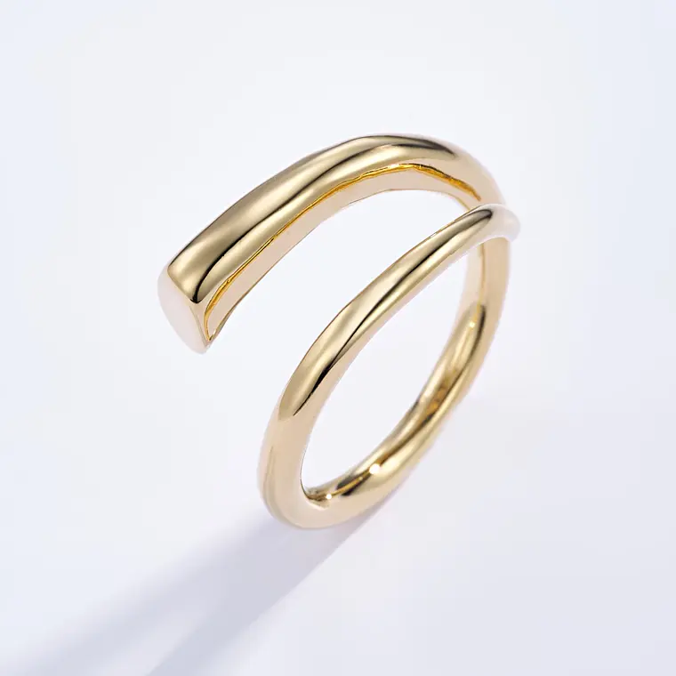 Anel ÉLAN Dourado - Aço Inox 1