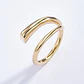 Anel ÉLAN Dourado - Aço Inox - Thumbnail 1