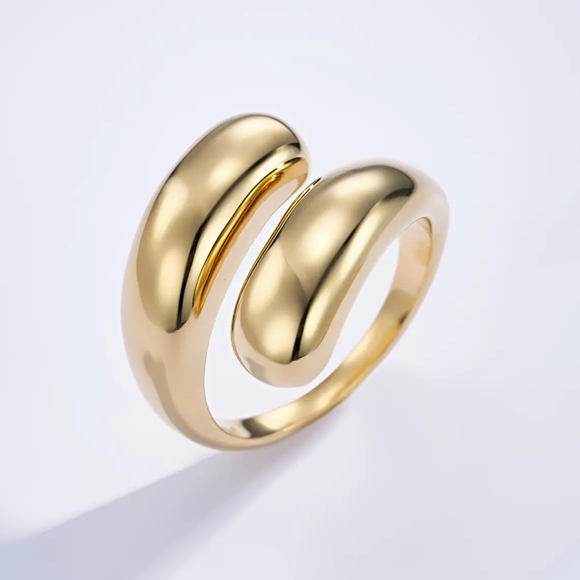 Anel AURA Dourado – Aço Inox 1