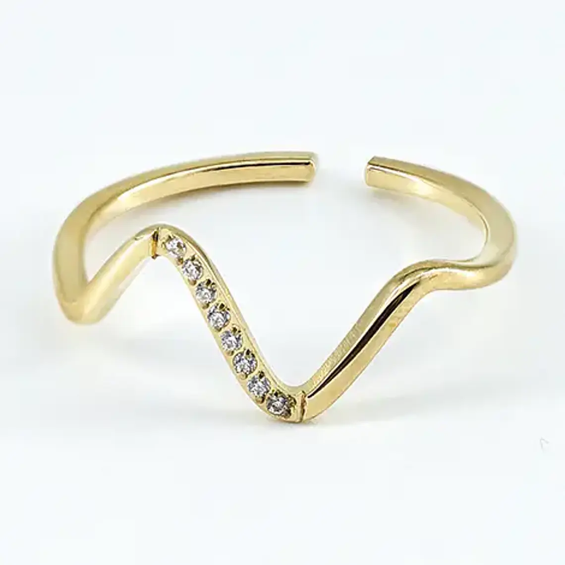 Anel VÉRA Dourado – Aço Inox 1