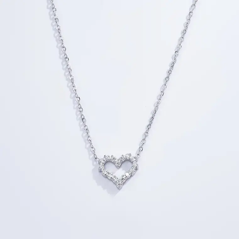 Colar AMOUR Prata – Aço Inox 1