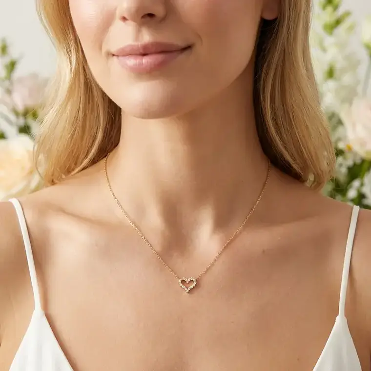 Colar AMOUR Dourado – Aço Inox 2