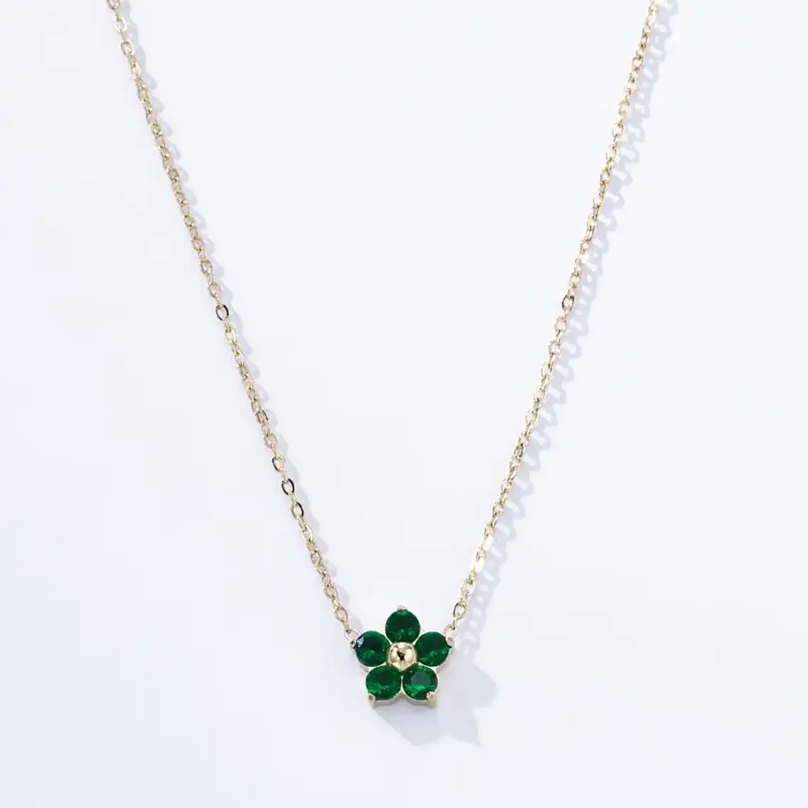 Colar FLORÉA Verde – Aço Inox 1