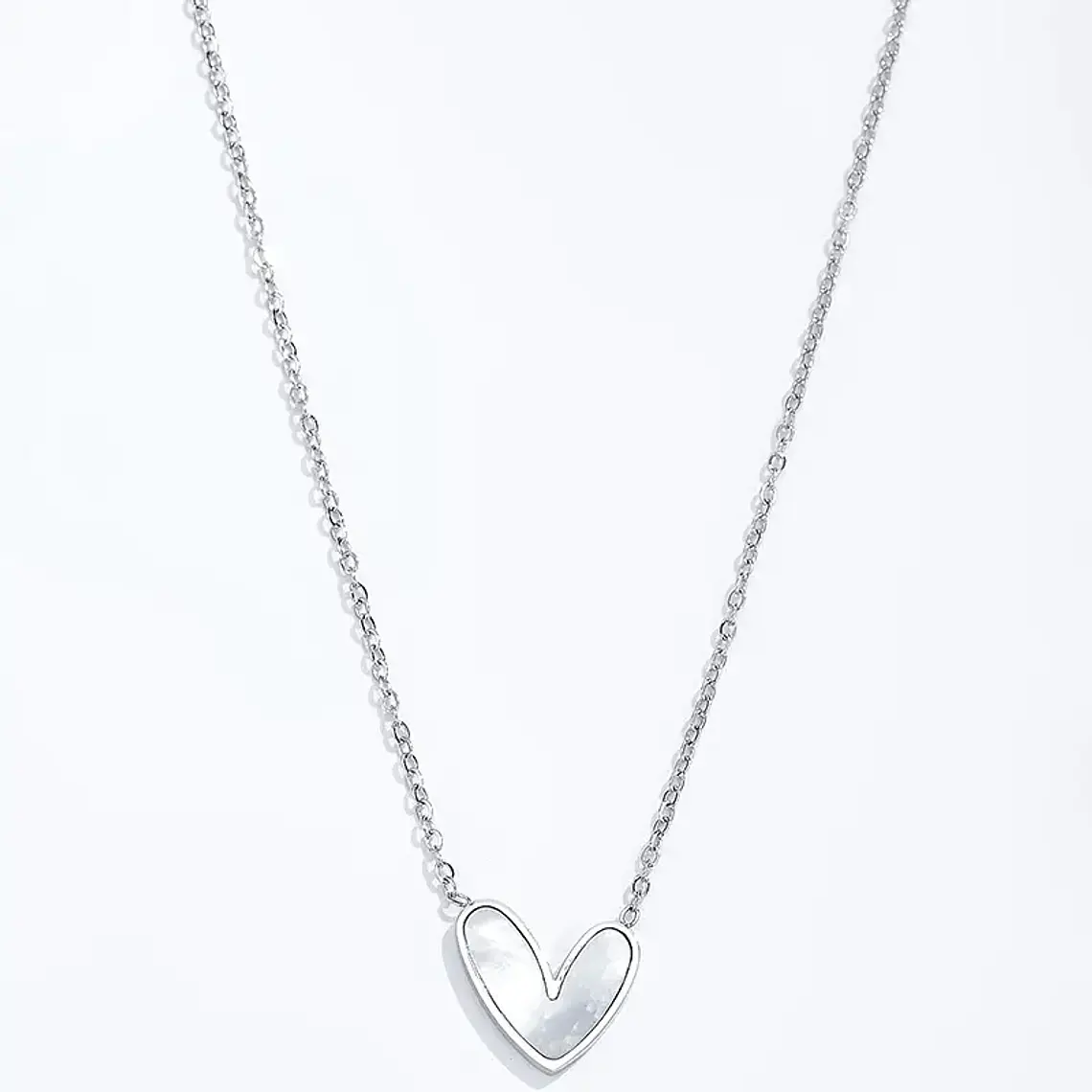 Colar AMOUR Shell Prata – Aço Inox 1